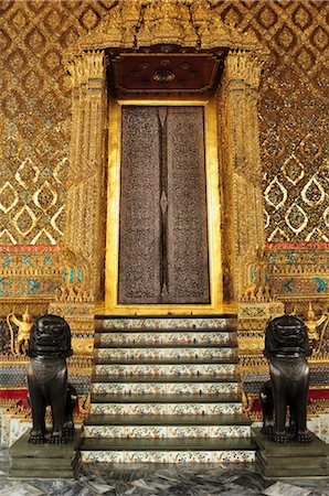 Wat Phra Kaew , Grand Palace, Bangkok, Thailand Stock Photo - Rights-Managed, Code: 700-03407665