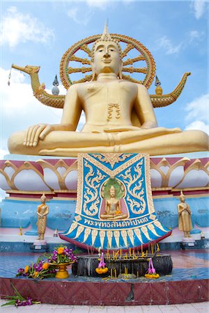 sitting buddha statue - Big Buddha Statue, Ko Samui, Thailand Stock Photo - Rights-Managed, Code: 700-03403932