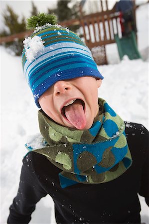 Boy Playing in Snow, Steamboat Springs, Colorado, USA Stock Photo - Rights-Managed, Code: 700-03439897