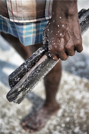 Salt Farmer, Andhra Pradesh, India Stock Photo - Rights-Managed, Code: 700-03445334