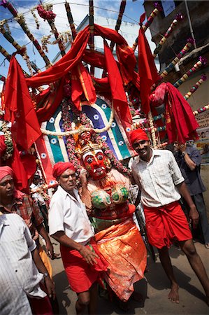 Hindu Street Festival, Madurai, Tamil Nadu, Inde Photographie de stock - Rights-Managed, Code: 700-03445337