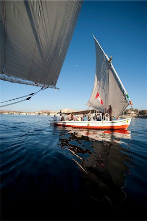 sail (fabric for transmitting wind) - Felucca Sailing on Nile River, Aswan, Egypt Stock Photo - Rights-Managed, Code: 700-03445981