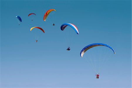 Parachuters, Millau, South France Stock Photo - Rights-Managed, Code: 700-03446085