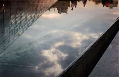 Tourists and Louvre Pyramid Reflected in Water, Paris, France Stock Photo - Rights-Managed, Code: 700-03446088
