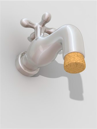 sanitary - Corked Faucet Stock Photo - Rights-Managed, Code: 700-03448750