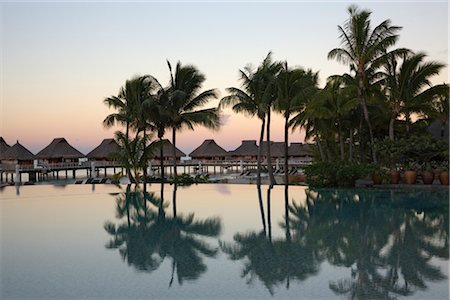 polynesia - Infinity Pool at Bora Bora Nui Resort, Bora Bora, Tahiti, French Polynesia Stock Photo - Rights-Managed, Code: 700-03440196