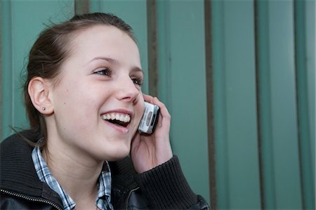 simsearch:600-03244230,k - Teenage Girl Talking on Cell Phone Stock Photo - Rights-Managed, Code: 700-03454511