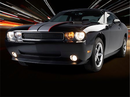 Black Dodge Challenger SE Rally Stock Photo - Rights-Managed, Code: 700-03456524