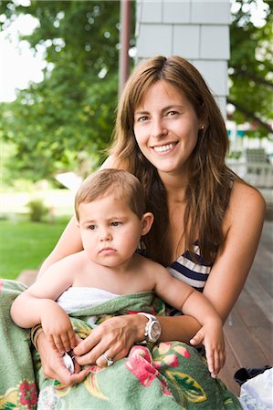 Mother and Son Sitting Together Stock Photo - Rights-Managed, Code: 700-03451274