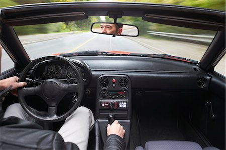 dashboard - Man Driving Mazda Miata Stock Photo - Rights-Managed, Code: 700-03451387