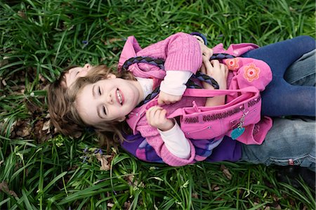 simsearch:600-03692097,k - Little Girls Playing Outside Stock Photo - Rights-Managed, Code: 700-03451605