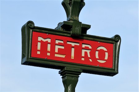 simsearch:700-03069038,k - Metro Sign, Paris, France Stock Photo - Rights-Managed, Code: 700-03466337