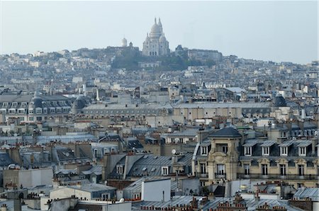 simsearch:600-07584876,k - Cityscape with Sacre Coeur, Paris, France Stock Photo - Rights-Managed, Code: 700-03466338