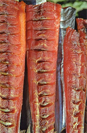 Dried Salmon, Holman Island, Northwest Territories, Canada Stock Photo - Rights-Managed, Code: 700-03466623