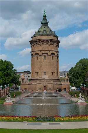 Mannheim Water Tower, Mannheim, Baden-Wurttemberg, Germany Stock Photo - Rights-Managed, Code: 700-03466711