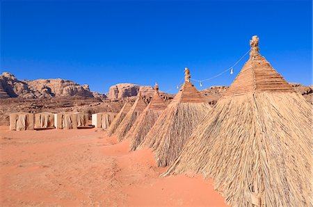 Bedouin Tent Camp, Wadi Rum, Jordan Stock Photo - Rights-Managed, Code: 700-03460378