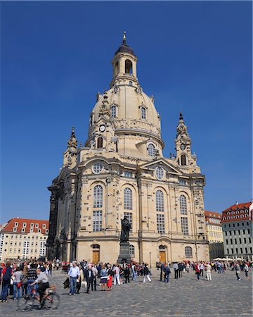 dresden - Church of Our Lady, Dresden, Saxony, Germany Stock Photo - Rights-Managed, Code: 700-03484657