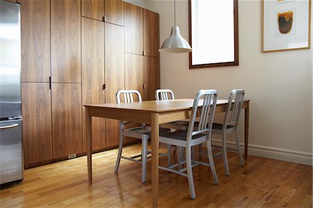 Table et chaises de cuisine Photographie de stock - Rights-Managed, Code: 700-03484892