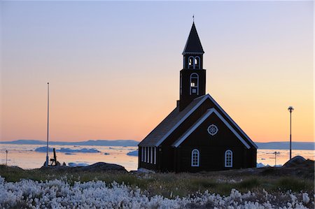 Zion Church, Ilulissat, Ilulissat Icefjord, Disko Bay, Qaasuitsup, Greenland Stock Photo - Rights-Managed, Code: 700-03506185