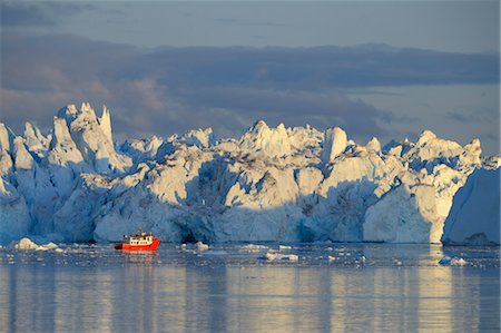 Tour Boat, Disko Bay, Ilulissat Icefjord, Jacobshavn Glacier, Ilulissat, Qaasuitsup, Greenland Stock Photo - Rights-Managed, Code: 700-03506197