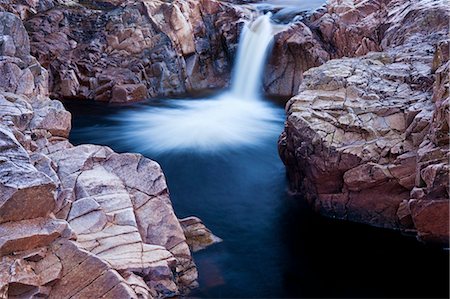 stone in water - Waterfall, Glen Etive, Scotland Stock Photo - Rights-Managed, Code: 700-03506257