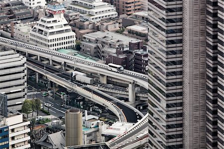 ramps on the road - Ikebukuro District, Tokyo, Japan Foto de stock - Con derechos protegidos, Código: 700-03508222