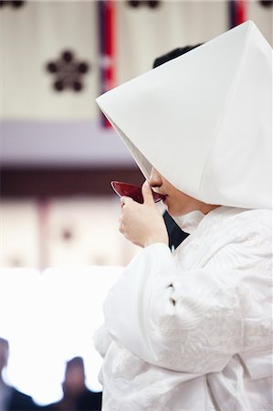 Wedding Ceremony, Oyama Jinja, Kanazawa, Ishikawa prefecture, Chubu Region, Honshu, Japan Stock Photo - Rights-Managed, Code: 700-03508493