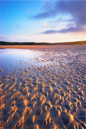 Ondulations de sables sur la plage à l'aube, Isle of Lewis, Écosse Photographie de stock - Rights-Managed, Code: 700-03508655