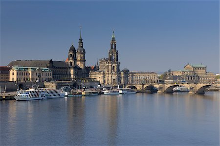 dresden - Dresden Skyline with River Elbe, Dresden, Saxony, Germany Stock Photo - Rights-Managed, Code: 700-03502774