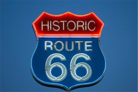 Close-up of Route 66 Sign, Western Arizona, USA Stock Photo - Rights-Managed, Code: 700-03556866