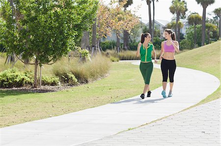 fit walking - Two Women Walking Stock Photo - Rights-Managed, Code: 700-03568045