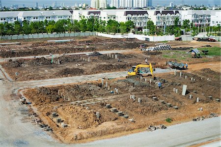 Housing Construction Site, Bangkok, Thailand Stock Photo - Rights-Managed, Code: 700-03586699