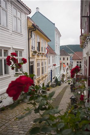 View of Strangebakken Street, Bergen, Hordaland, Norway Stock Photo - Rights-Managed, Code: 700-03615979
