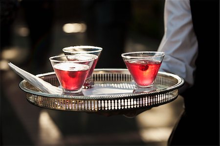 server (wait staff, male) - Server Carrying Drinks Stock Photo - Rights-Managed, Code: 700-03616009