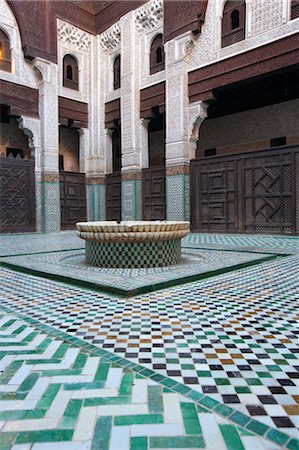 design (motif, artistic composition or finished product) - Al Jadida Madrasah, Meknes, Morocco Stock Photo - Rights-Managed, Code: 700-03612960