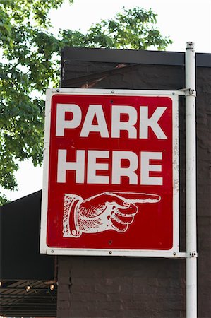 simsearch:600-03696739,k - Park Here Sign, Seattle, Washington, USA Stock Photo - Rights-Managed, Code: 700-03621224