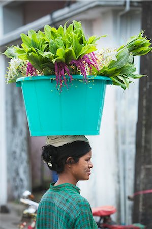 Woman Selling Flowers, Rangoon, Yangon Division, Myanmar Stock Photo - Rights-Managed, Code: 700-03621271