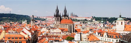 Old Town View From Powder Tower, Prague, Bohemia, Czech Republic Stock Photo - Rights-Managed, Code: 700-03638981