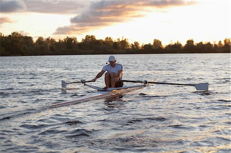 pictures of the great lakes of canada - Man Rowing, Lake Ontario, Ontario, Canada Stock Photo - Rights-Managed, Code: 700-03639024