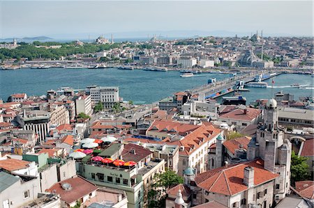 View of Galata Bridge, Istanbul, Turkey Stock Photo - Rights-Managed, Code: 700-03644755