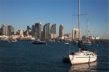 san diego county - Sailboats and San Diego, California, USA Stock Photo - Rights-Managed, Code: 700-03644872