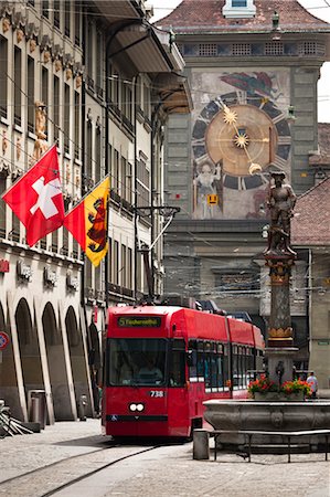 streetcar track - Streetcar in Bern, Switzerland Stock Photo - Rights-Managed, Code: 700-03654519