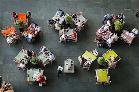 View of Outdoor Cafe from Above, Lucerne, Switzerland Stock Photo - Rights-Managed, Code: 700-03654593