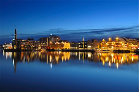 Harbour at Night, Tromso, Troms, Norway Stock Photo - Rights-Managed, Code: 700-03665476