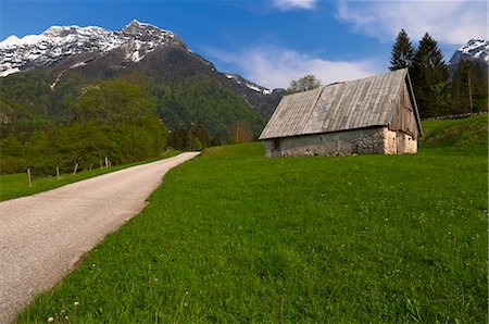 road hills in europe - Barn, Slovenia Stock Photo - Rights-Managed, Code: 700-03665565