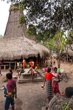 Waihola Village, Sumba, Indonesia Stock Photo - Rights-Managed, Code: 700-03665815