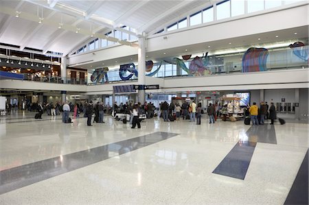Airport Terminal, George Bush Intercontinental Airport, Houston, Texas, USA Foto de stock - Con derechos protegidos, Código: 700-03686229