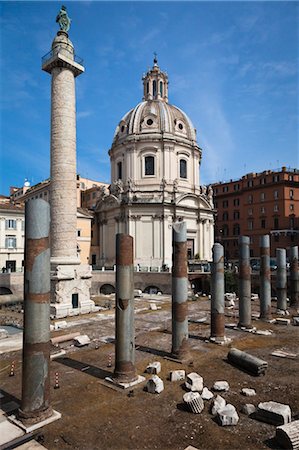 roman statues - Trajan's Forum and Markets, Rome, Lazio, Italy Stock Photo - Rights-Managed, Code: 700-03696773