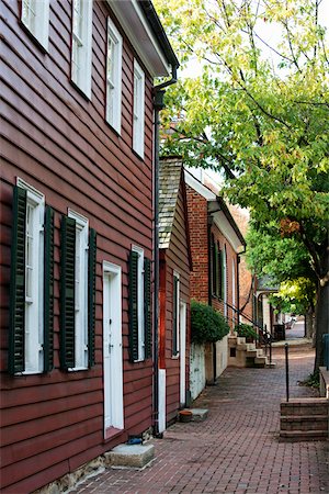 southern states - Street Scene, Old Salem, North Carolina, USA Stock Photo - Rights-Managed, Code: 700-03698304