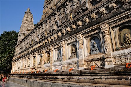 Mahabodhi Temple, Bodh Gaya, Gaya District, Bihar, India Stock Photo - Rights-Managed, Code: 700-03737479